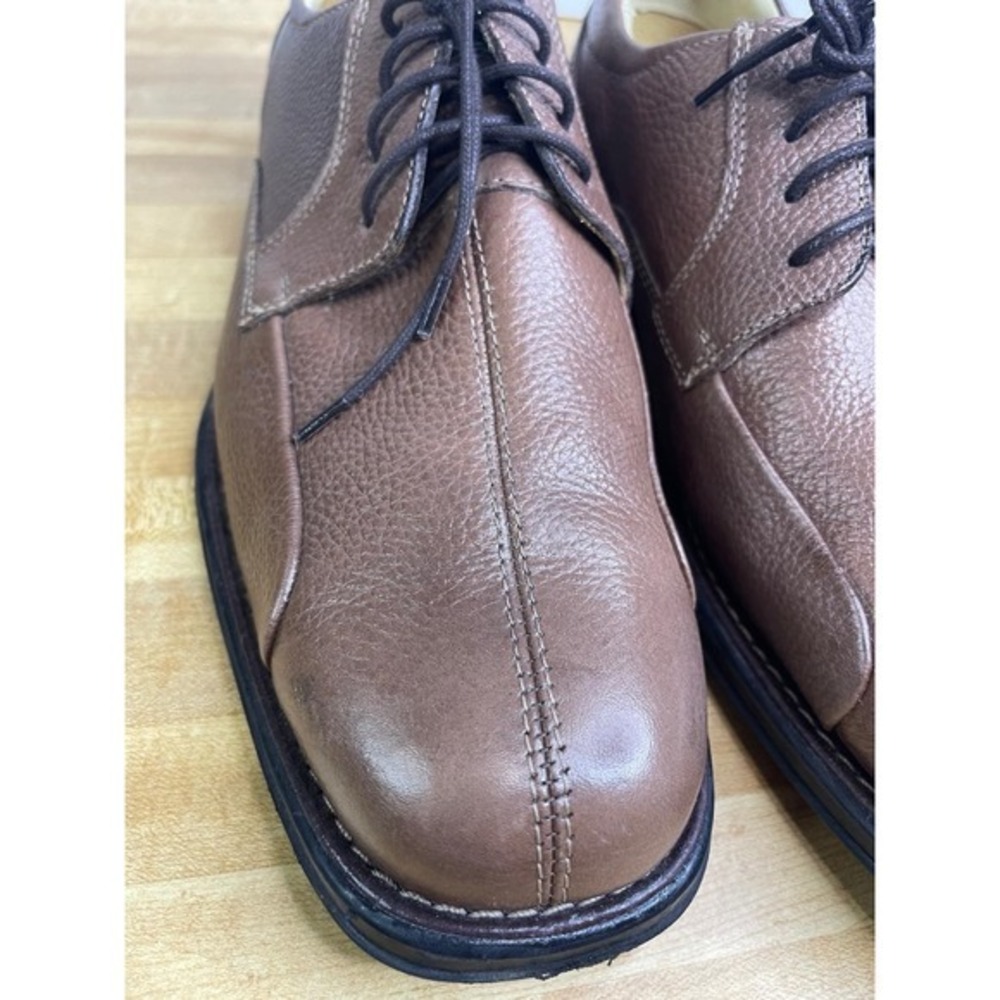 Studio Belvedere Men's Brown Leather Lace-Up Oxford Dress Shoes, Size 9.5‎ - Picture 5 of 11